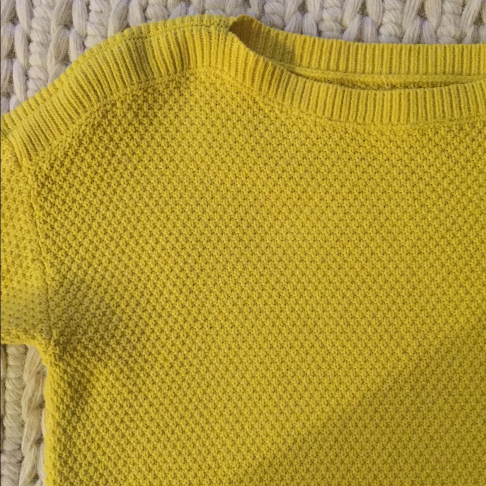 Boatneck gold LOFT sweater